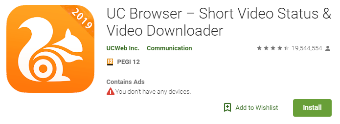 UC Browser - Play Store